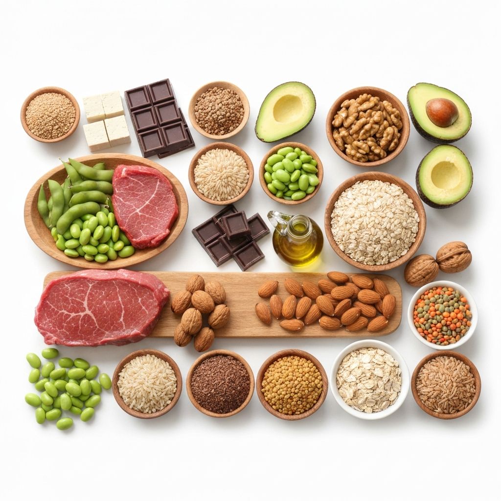 Image showing balanced arrangement of different macronutrient sources